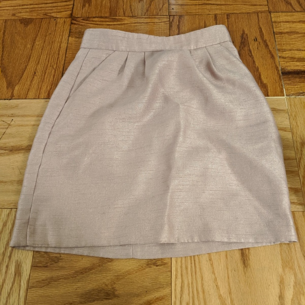 Shimmery pink skirt